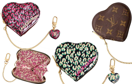 Louis Vuitton Sweet Monogram Coeur heart shaped coin purse in Indian Rose -  Valentine's Day special 2014 :-)